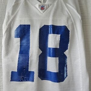 NFL Kids White and Blue Eli Manning Jersey Size 10-12